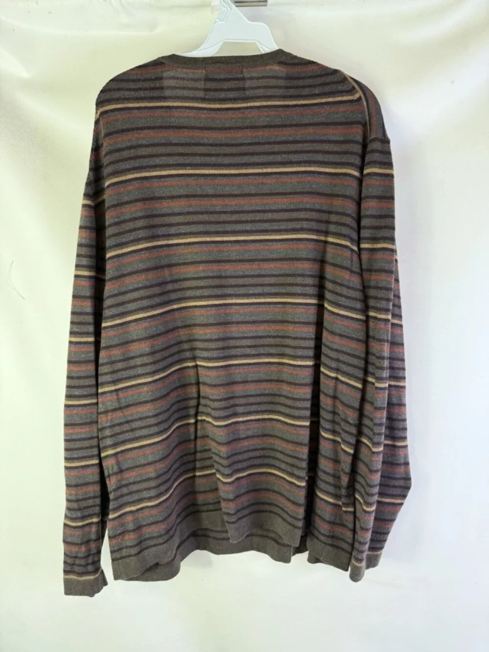 Vintage 90s Eddie Bauer Sweater Merino Wool Rainbow Stripe